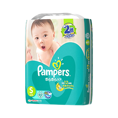 【O'life日本】【两件起售】Pampers帮宝适 绿帮婴儿纸尿裤小号S 82片