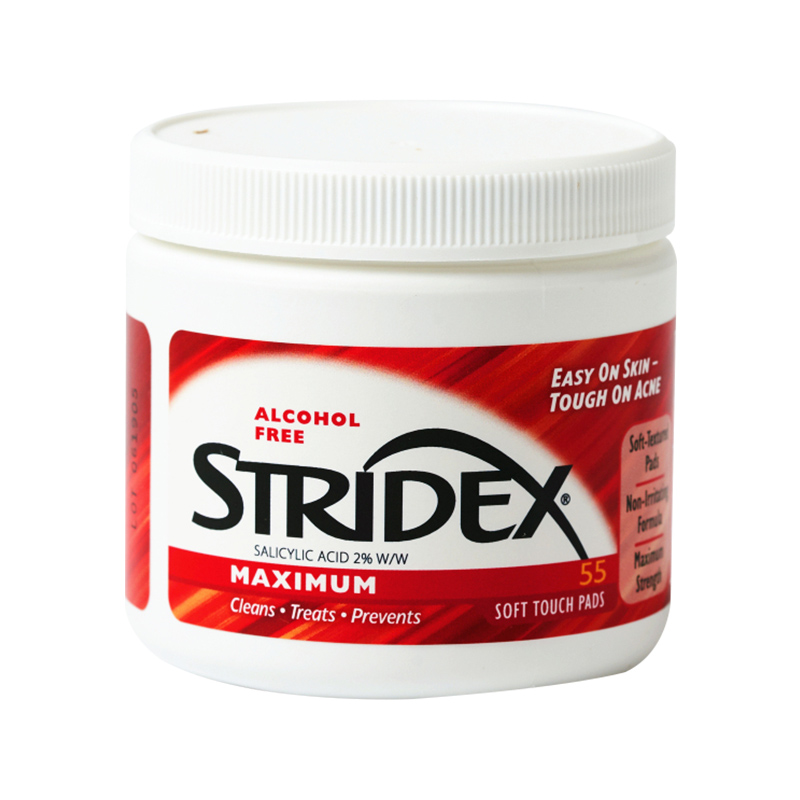 Stridex 水杨酸清洁棉片 红色款加强型 55片/盒