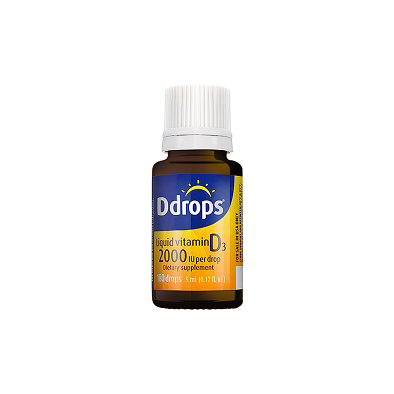 Ddrops 成人维生素D3滴剂 2000IU 5ml（中老年/急需补钙成年人）
