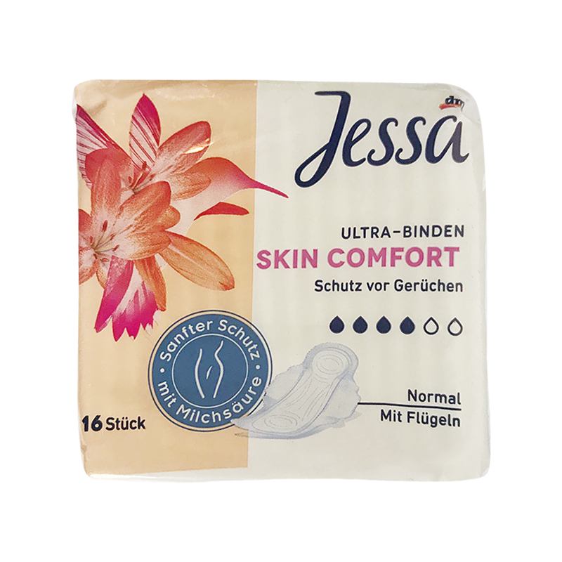 【DM】Jessa 超薄4滴水日用棉柔护翼卫生巾 紧贴舒适型 240mm*16片